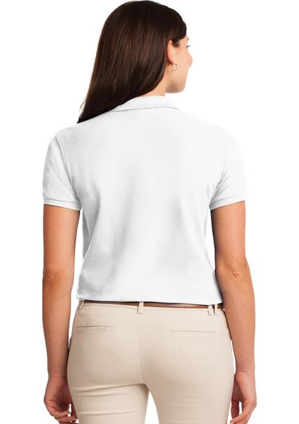 Elit Kadın Polo Yaka Beyaz Tişört fiyatları