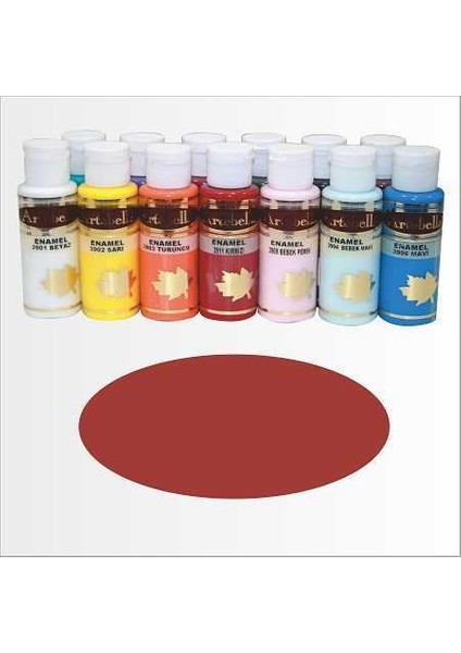 Enamel Cam ve Seramik Boyası Bordo 70 cc