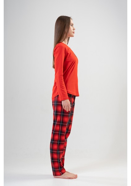 Pamuklu Kadın Uzun Kol Pijama Takım" indirimleri