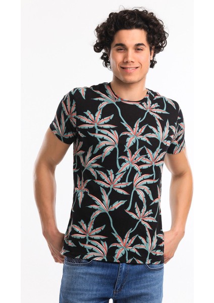 Tshirt Erkek Siyah Tshirt 21601-02