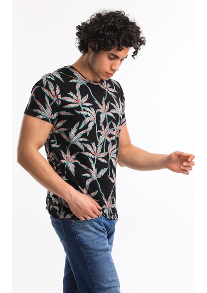 Tshirt Erkek Siyah Tshirt 21601-02
