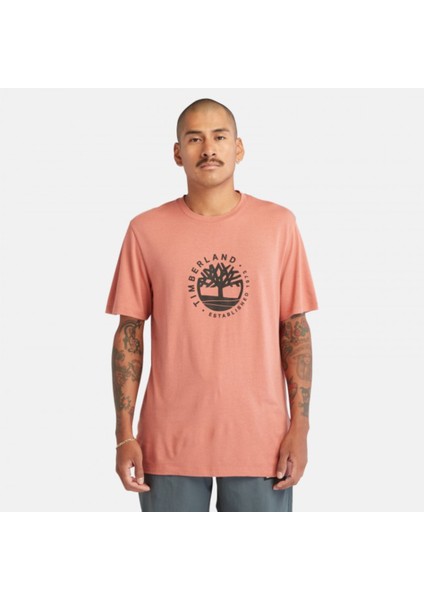 Ss Refibra Graphic Tee Erkek Pembe Tshirt TB0A65XSDJ11