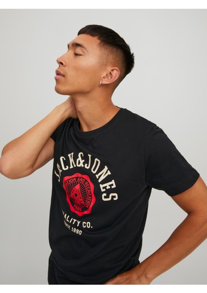 Logo Tee Ss O-Neck 2 Col Erkek Siyah Tshirt 12210819-02 fırsatları