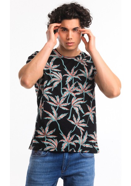 Tshirt Erkek Siyah Tshirt 21601-02