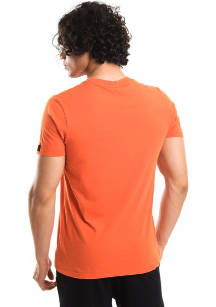 Men Tshırt Turuncu Erkek T-Shirt 22515-18