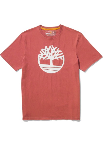 Tree Logo Short Sleeve Erkek Kırmızı Tshirt TB0A2C2RDH91