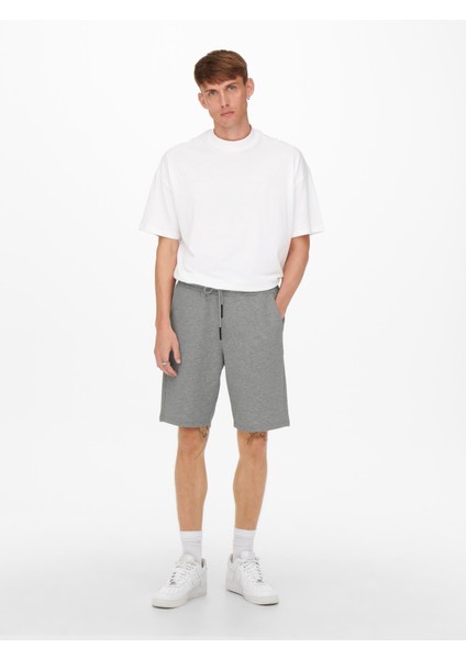 Only & Sons Ceres Sweat Shorts Noos Erkek Gri Şort 22019490-05