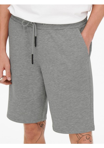 Only & Sons Ceres Sweat Shorts Noos Erkek Gri Şort 22019490-05