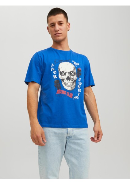 Jorroxbury Tee Ss Crew Neck Sn Mavi Erkek T-Shirt 12227779-Nauti