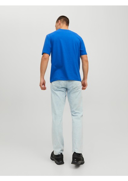 Jorroxbury Tee Ss Crew Neck Sn Mavi Erkek T-Shirt 12227779-Nauti modelleri
