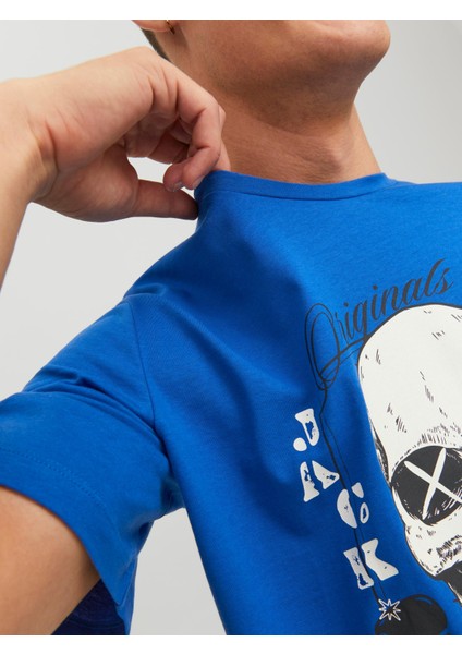 Jorroxbury Tee Ss Crew Neck Sn Mavi Erkek T-Shirt 12227779-Nauti indirimleri