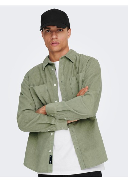 Alp Rlx 2pkt Washd Cord Ls Shirt Noos Erkek Yeşil Gömlek 22024716-21 fırsatları