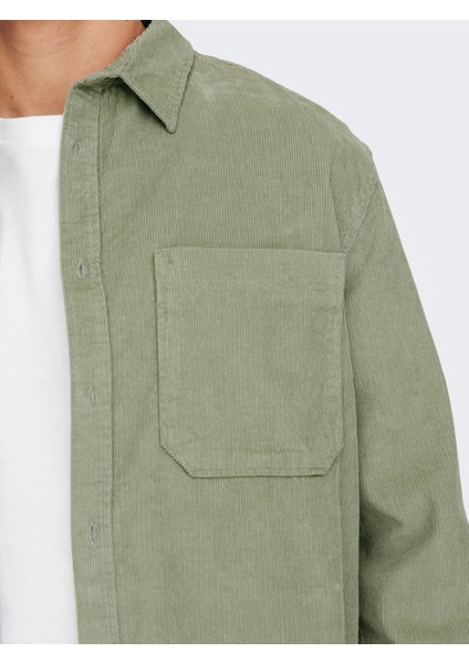 Alp Rlx 2pkt Washd Cord Ls Shirt Noos Erkek Yeşil Gömlek 22024716-21 indirimleri