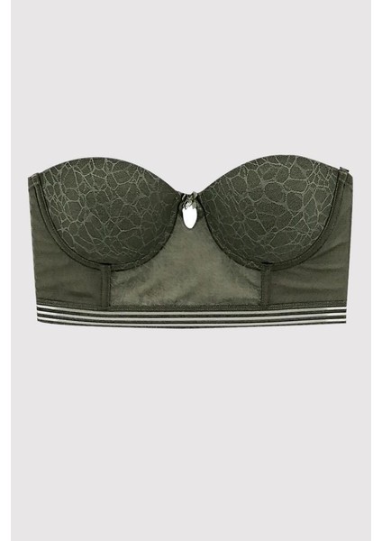 4672 Cenova Balenli Soft Push Up Çiçek Desen Dantelli Büstiyer Takım modelleri