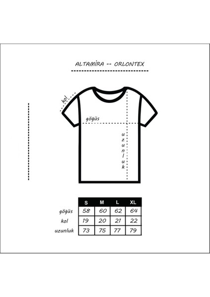 Beyaz Göğüs Dikey Baskılı Oversize T-Shirt