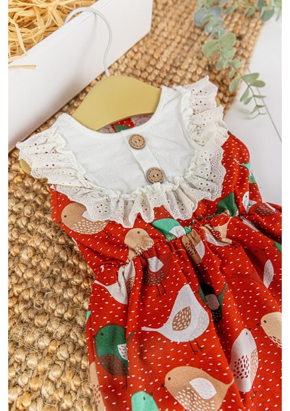 Fistolu Kuş Desenli Yazlık Kız Bebek Tulum fiyatları