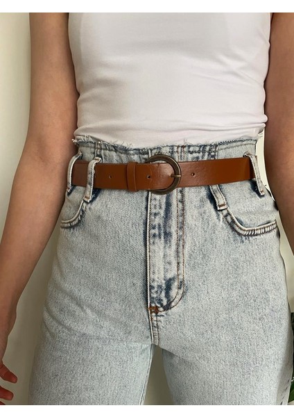 Kadın Buz Mavisi Kemerli Boyfriend Jeans fiyatları