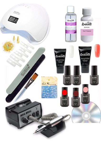 Poly Gel Seti Yüksek Kalite Tam Set