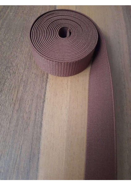 Kahverengi 2,5cm Bel,paça ve Don Lastiği 1 Paket 5 Metre