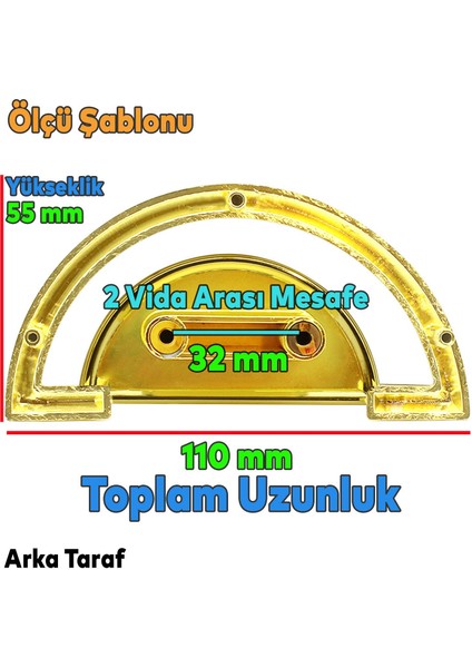 Regnum Kulp Mobilya Çekmece Dolap Kapak Kulpu Kulbu Plastik Gold fiyatları