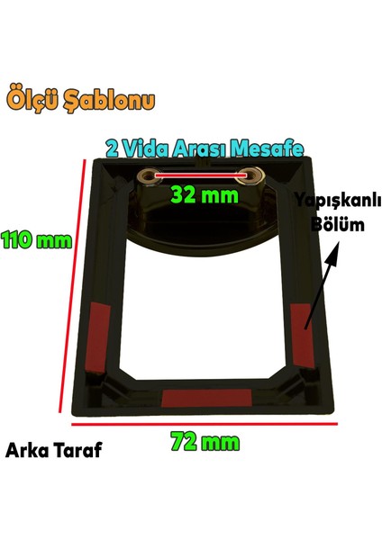 Veyron Dörtgen Kulp Mobilya Çekmece Dolap Kapak Kulpu Kulbu Plastik Mat Siyah fiyatları