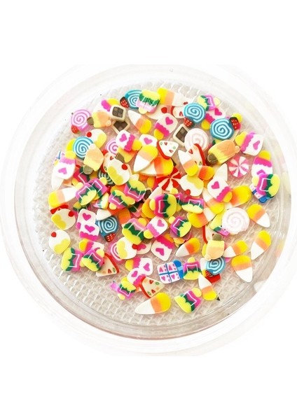 Tırnak Süsleme Slice Nail Art Süsleri Rubber Slices