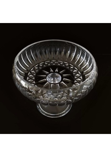 Alegre Glass Sarp Home Alegre Glass LN.SCN.024.02 Linea Ayaklı Sunumluk 1 Ad. x 24 x 21 cm