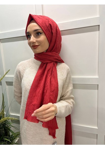 Ipekyolu Eşarp Loryan Scarf Viva Crush Pamuklu Şal 00380