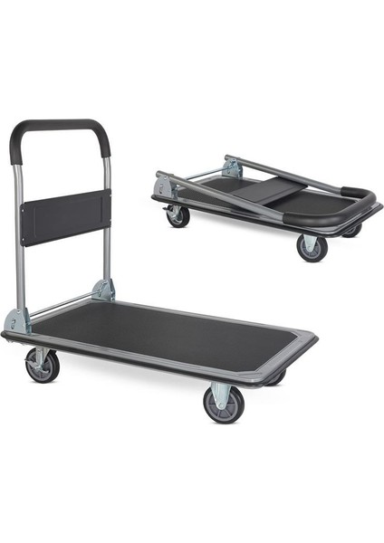 PR2190 Pro Katlanır Platform 4 Tekerlekli Paket Taşıma Arabası 150 kg