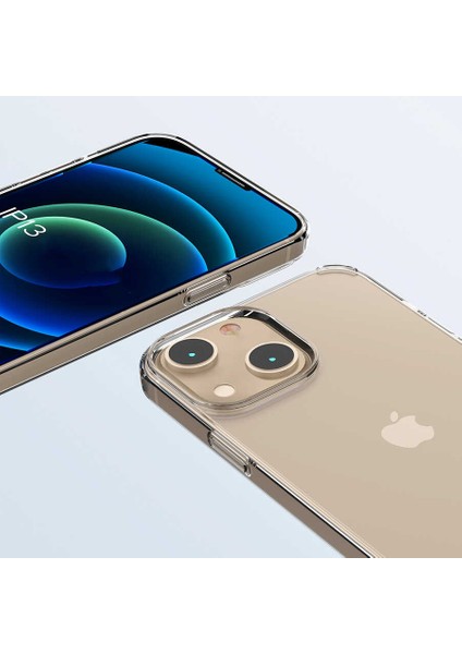Apple iPhone 13 Mini 5.4 Kılıf Darbe Korumalı Şık Görünüm Sert Şeffaf Kenarları Silikon Kapak indirimleri