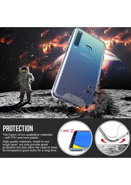 Samsung Galaxy A9 2018 Kılıf Kamera Korumalı Darbe Emici Şeffaf Tank Tam Koruma Silikon Kapak fırsatları