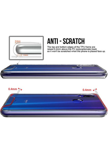 Xiaomi Redmi Note 7 Kılıf Kamera Korumalı Darbe Emici Şeffaf Tank Tam Koruma Silikon Kapak fiyatları