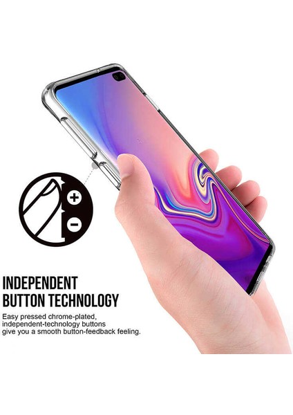 Samsung Galaxy S10 Plus Kılıf Kamera Korumalı Darbe Emici Şeffaf Tank Tam Koruma Silikon Kapak modelleri