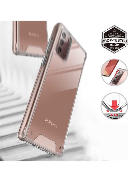 Samsung Galaxy Note 20 Kılıf Kamera Korumalı Darbe Emici Şeffaf Tank Tam Koruma Silikon Kapak fiyatları