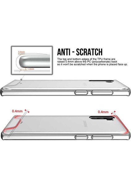 Samsung Galaxy Note 10 Kılıf Kamera Korumalı Darbe Emici Şeffaf Tank Tam Koruma Silikon Kapak fiyatları