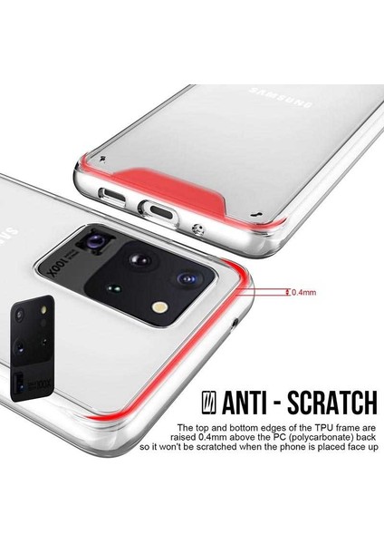 Samsung Galaxy S20 Ultra Kılıf Kamera Korumalı Darbe Emici Şeffaf Tank Tam Koruma Silikon Kapak fiyatları