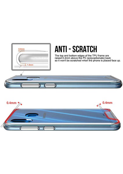 Samsung Galaxy A20 Kılıf Kamera Korumalı Darbe Emici Şeffaf Tank Tam Koruma Silikon Kapak modelleri