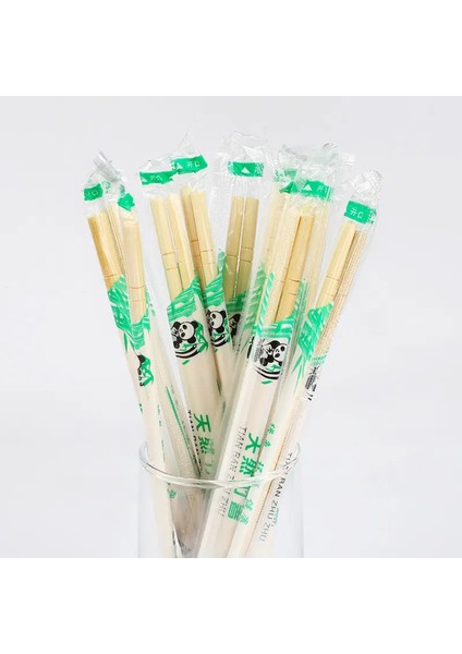 Yeniden Kullanabilir 5 Çift Bambu Ahşap Chopstick