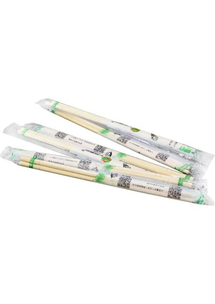 Yeniden Kullanabilir 5 Çift Bambu Ahşap Chopstick