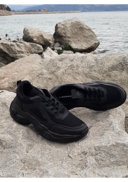 2323 Siyah Renk Fuspetli Kalın Taban Spor Ayakkabı fırsatları