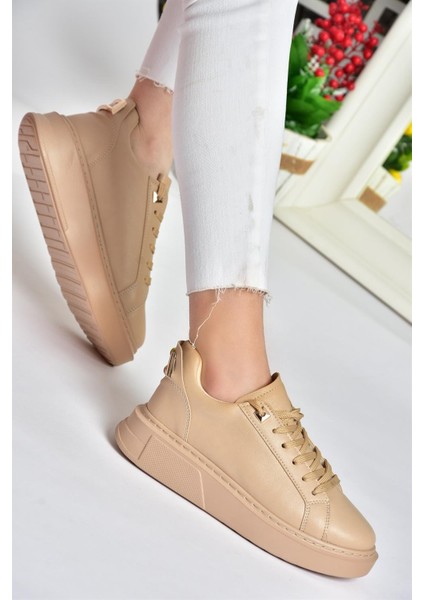 P848231609 Ten Kalın Tabanlı Kadın Spor Ayakkabı Sneakers