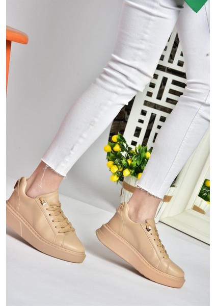 P848231609 Ten Kalın Tabanlı Kadın Spor Ayakkabı Sneakers modelleri