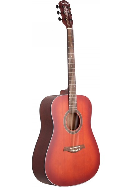 MAG-41M-TRD Trans Red Akustik Gitar