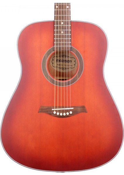 MAG-41M-TRD Trans Red Akustik Gitar
