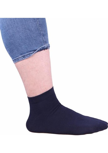 Erkek Büyük Beden Bambu Dikişsiz Altılı Paket Patik Çorap 11903 Lacivert fiyatları