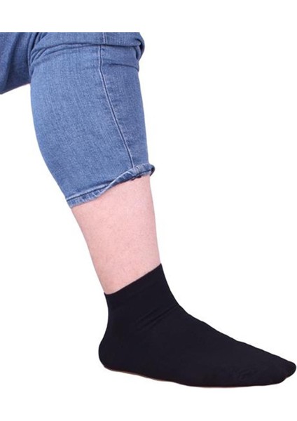 Erkek Büyük Beden Bambu Dikişsiz Altılı Paket Patik Çorap 11903 Siyah fiyatları