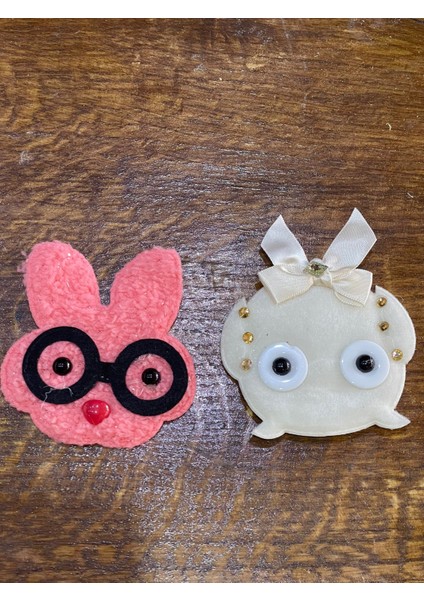 2li Hayvan Oynar Gözlü Çocuk Aplike Yama Arma Dikiş Aksesuarı