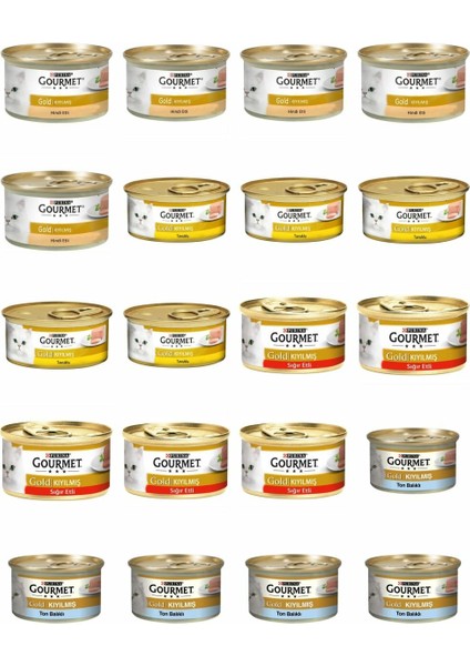 Purina Pro Plan Gourmet Gold Kıyılmış Karışık Konserve Kedi Maması 24X85GR