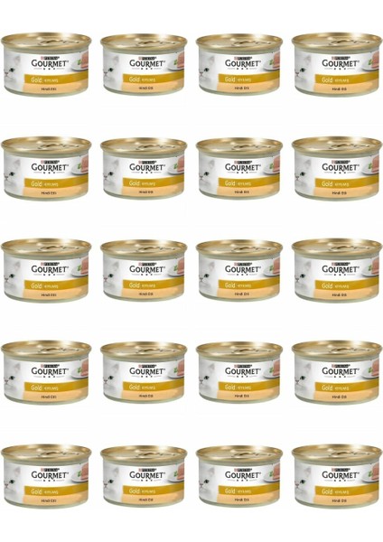 Purina Gourmet Gold Kıyılmış Hindi Etli Kedi Konservesi 24X85 gr