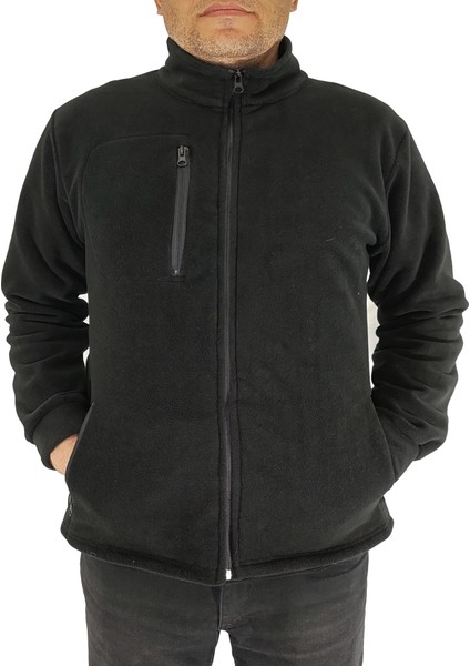 Üç Cepli Siyah Polar